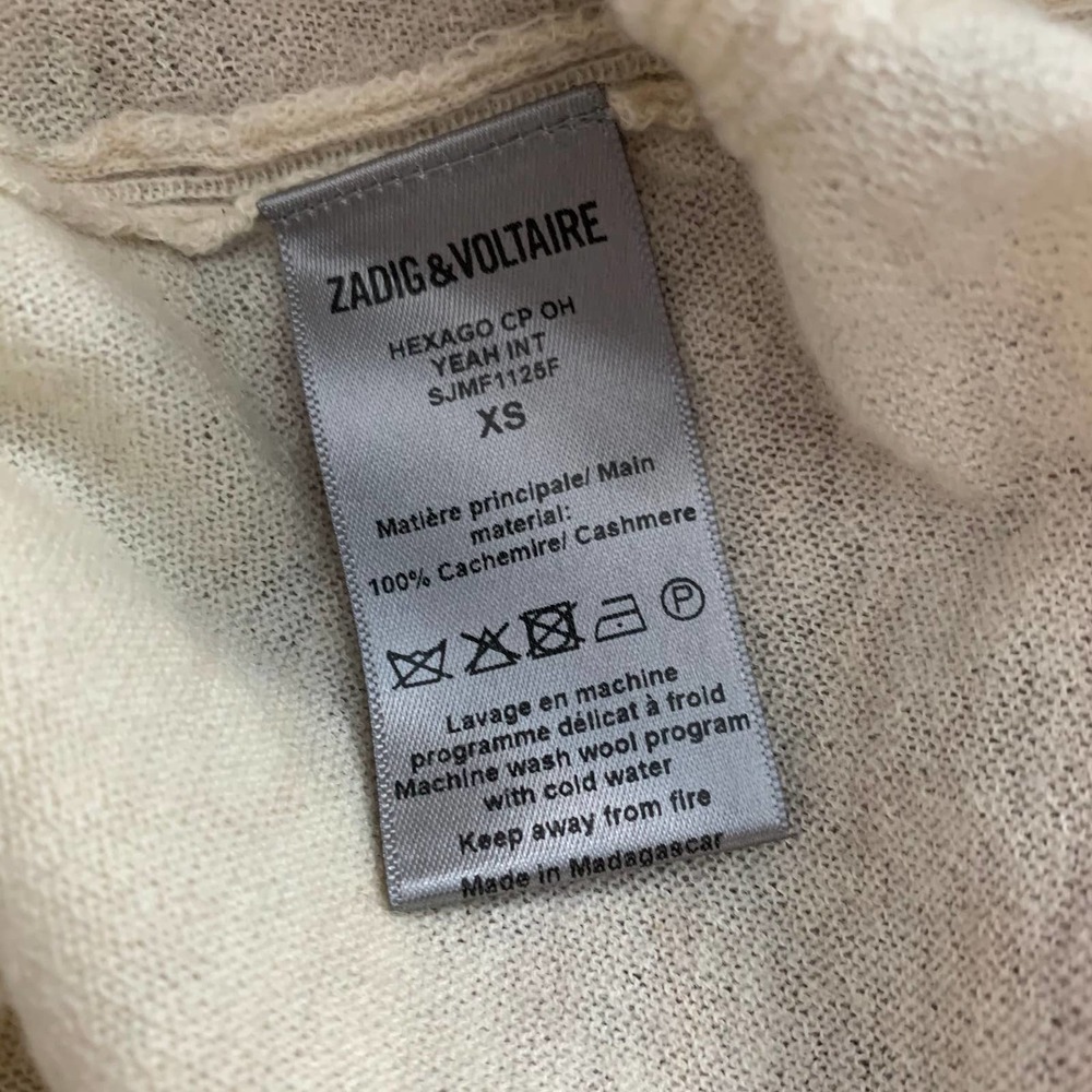 Zadig & Voltaire Hexago Oh Yeah Cashmere Sweater - Picture 11 of 12